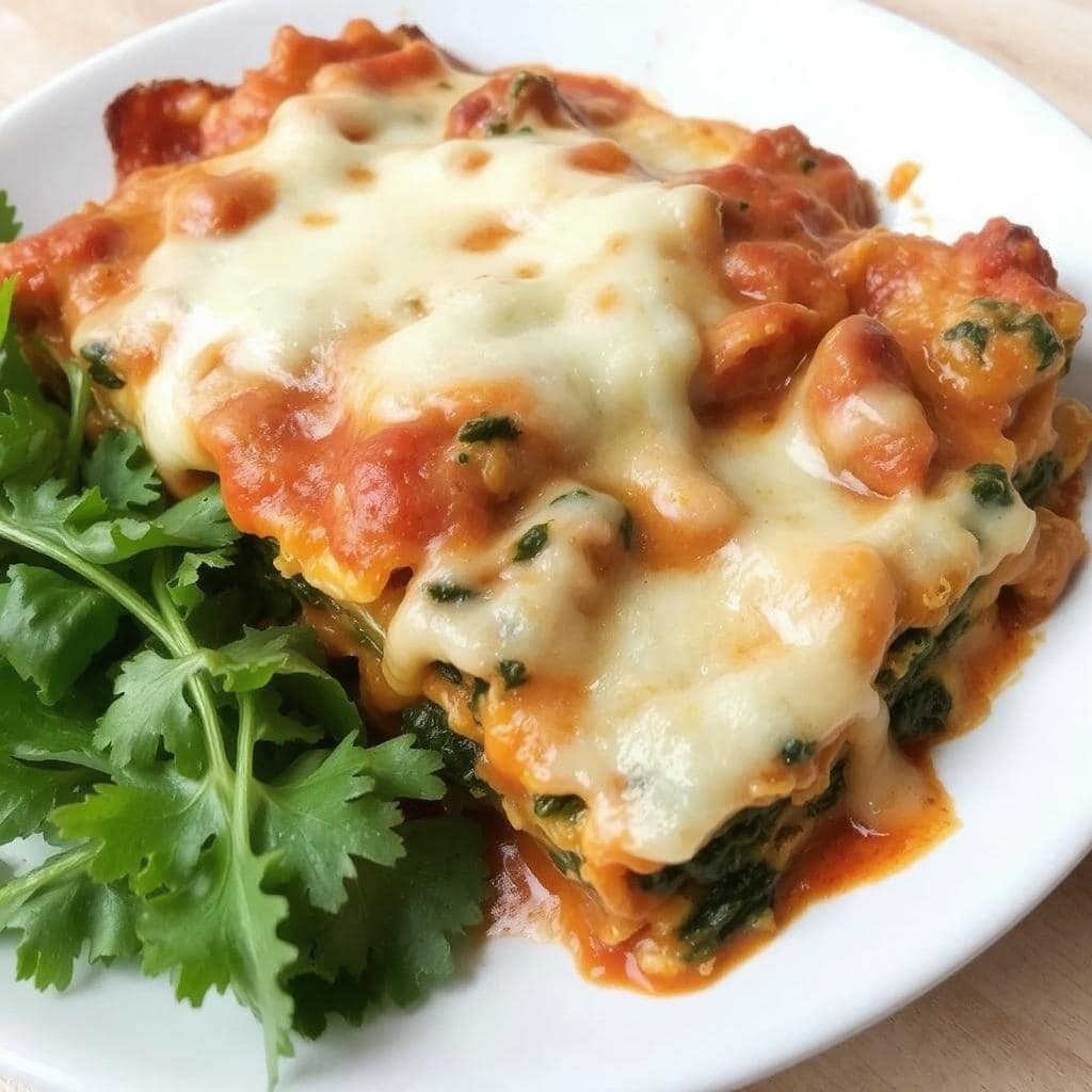 Vegetarlasagne med Spinat – Smaksrik Lasagne med Sunn og Grønn Fylde