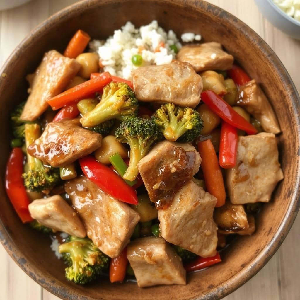 Wok med
Svinekjøtt oppskrift: Rask middag med sprø grønnsaker og aromatisk saus