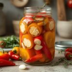 Hjemmelaget syltet paprika oppskrift, Enkel oppskrift på syltet paprika, Hvordan lage hjemmelaget syltet paprika, Syltet paprika med eddik og sukker, Sunn og smakfull syltet paprika, Syltet paprika til vinterlagring, Hjemmelaget paprika med krydder, Syltet paprika på glass til salat, Lett oppskrift på hjemmelaget syltet paprika, Syltet paprika med chili og hvitløk, Hjemmelaget syltet paprika uten sukker, Tradisjonell oppskrift på syltet paprika, Paprika med eddiksylt til middag, Syltet paprika som tilbehør til grillmat, Hvordan bevare paprika til vinteren, Krydret syltet paprika for ekstra smak, Syltet paprika med honning og sitron, Enkel syltet paprika for nybegynnere, Hjemmelaget syltet paprika med urter, Langtidsholdbar syltet paprika i glass.