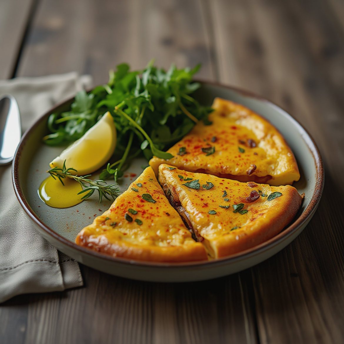 Saftig spansk tortilla med potet og løk – lettstekt og servert kald