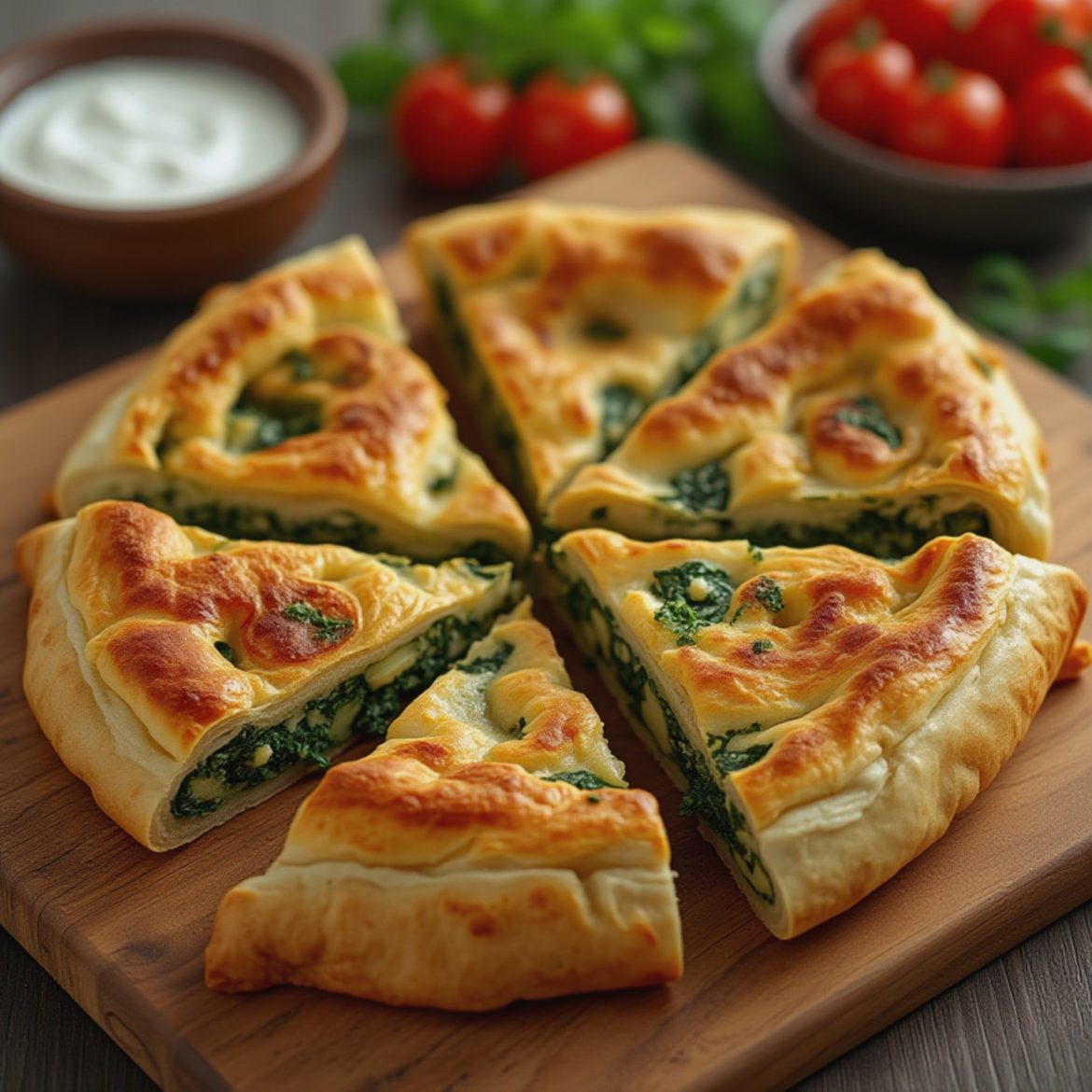 Sprø byrek med spinat og yoghurt – smakfull og lett nytelse