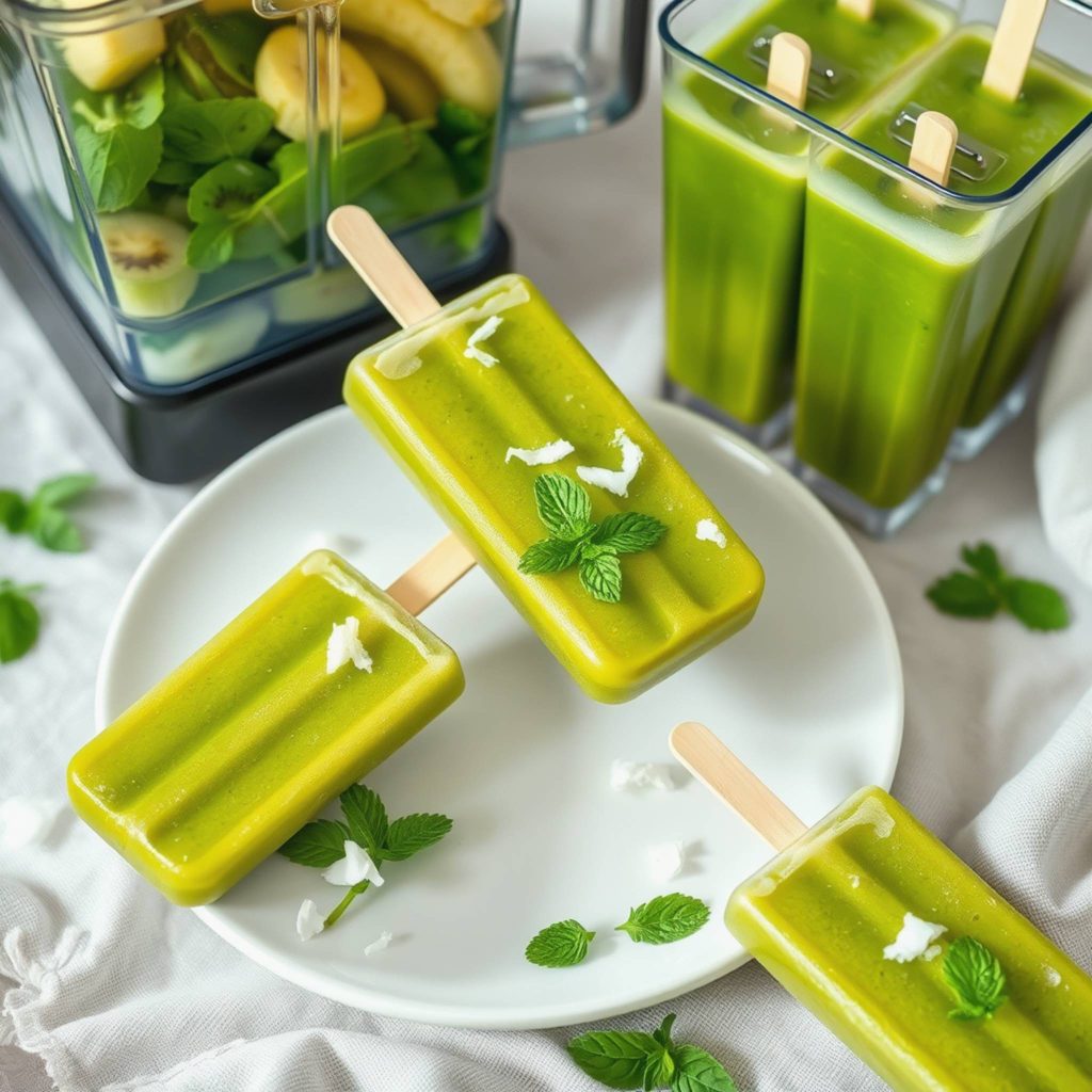 Smoothieis med kiwi og spinat – kjølende grønn energi