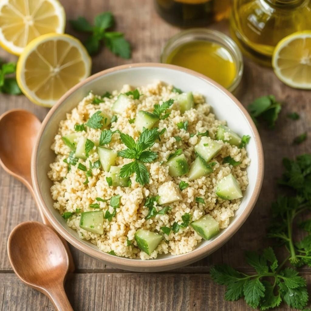 Frisk bulgursalat med agurk og sitronvinaigrette - Oppskriftparadiset Frisk bulgursalat med agurk og sitronvinaigrette - Oppskriftparadiset